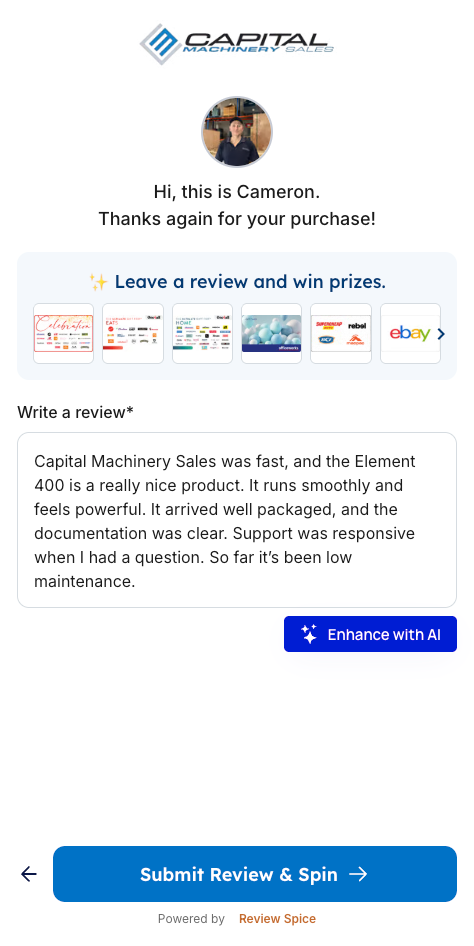 AI-enhanced detailed review